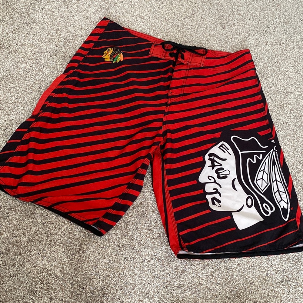 Mens Blackhawks swim trunk